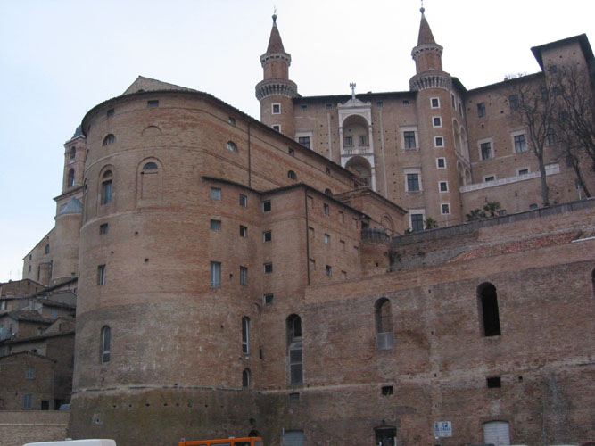 Urbino, rear of Ducal Palace