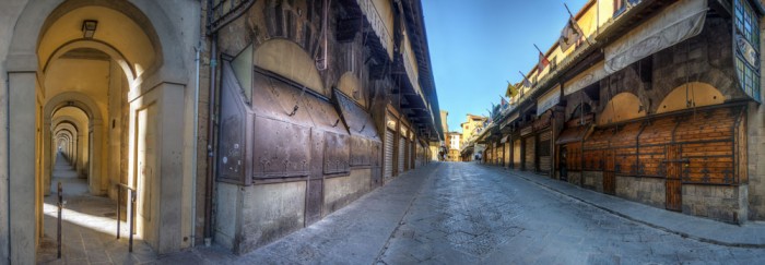 Stores on the Ponte Vecchio today. Photo: Flickr user Giorgio Galeotti