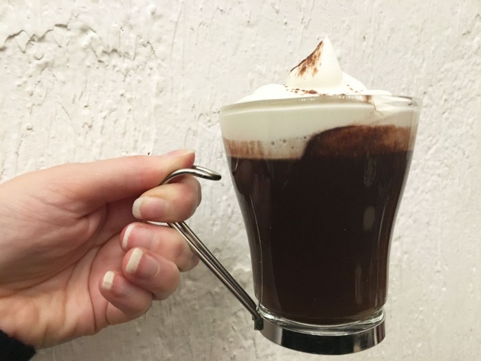 Hot chocolate at Chiaroscuro