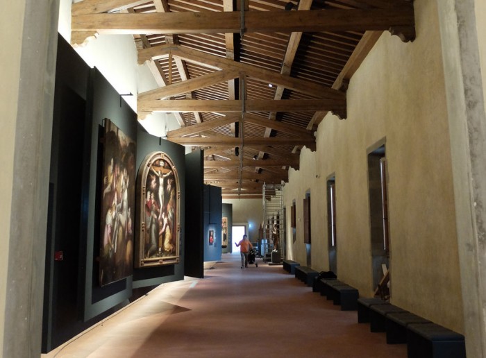 The painting gallery at the Innocenti Museum
