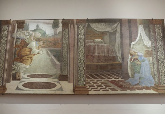 The Annunciation fresco is a new addition