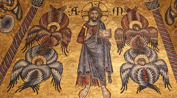 Christ flanked by Seraphim and Cherubim. Variously attributed to Andrea Tafi and Apollonio, and Fra Jacopo. Photo: Sailko (CC-BY-SA 3.0).