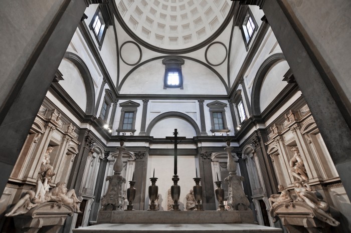 The Medici Chapels from behind the altarpiece