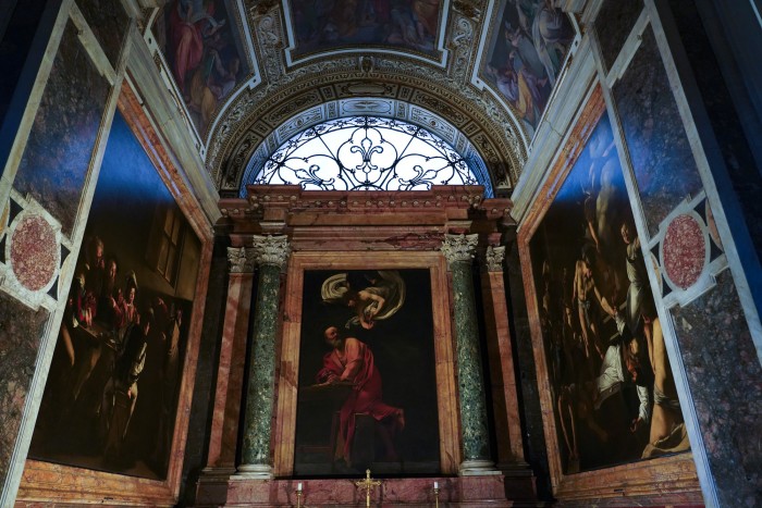 Caravaggio's 3 paintings in the Contarelli Chapel