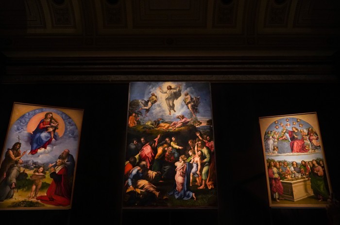 Three Rapahel altarpieces in the Pinacoteca
