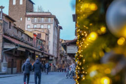 Christmas shopping in Florence, Italy