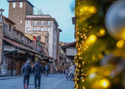 Christmas shopping in Florence, Italy